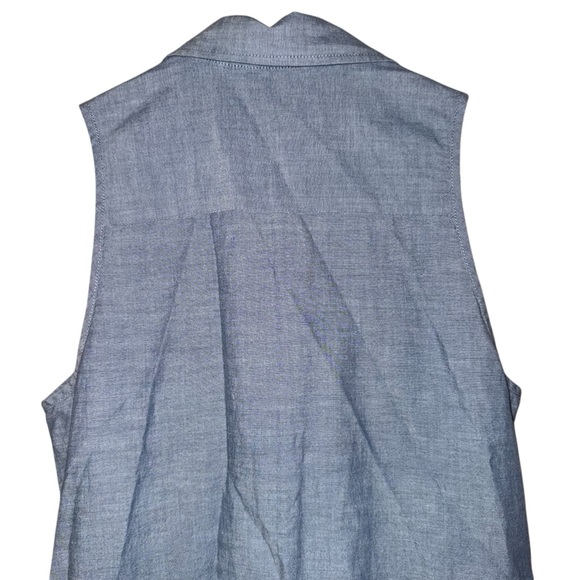 Abercrombie & Fitch Chambray Denim Cotton One Piece Romper Sz Small new nwt - Picture 9 of 13